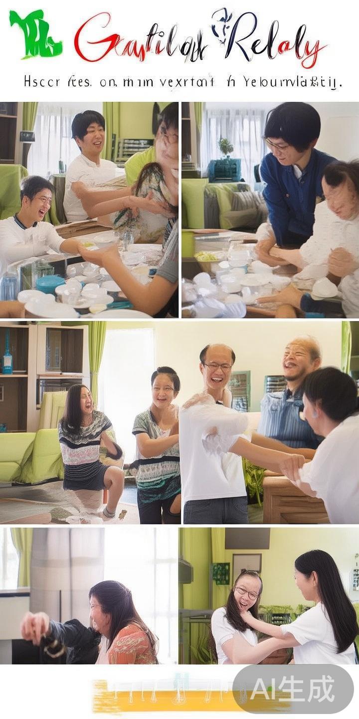 “感恩接力赛”：每位家庭成员完成一定任务后，需说出